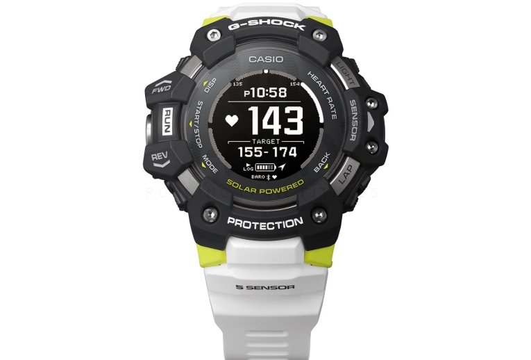 Casio G-SQUAD HR GBD-H1000-1A7ER et sac étanche G-Shock offert