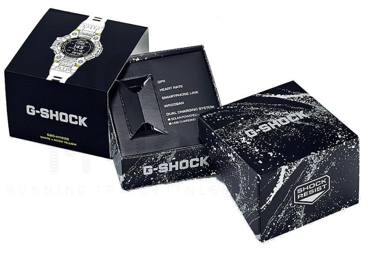 Casio G-SQUAD HR GBD-H1000-7A9ER et sac �tanche G-Shock offert