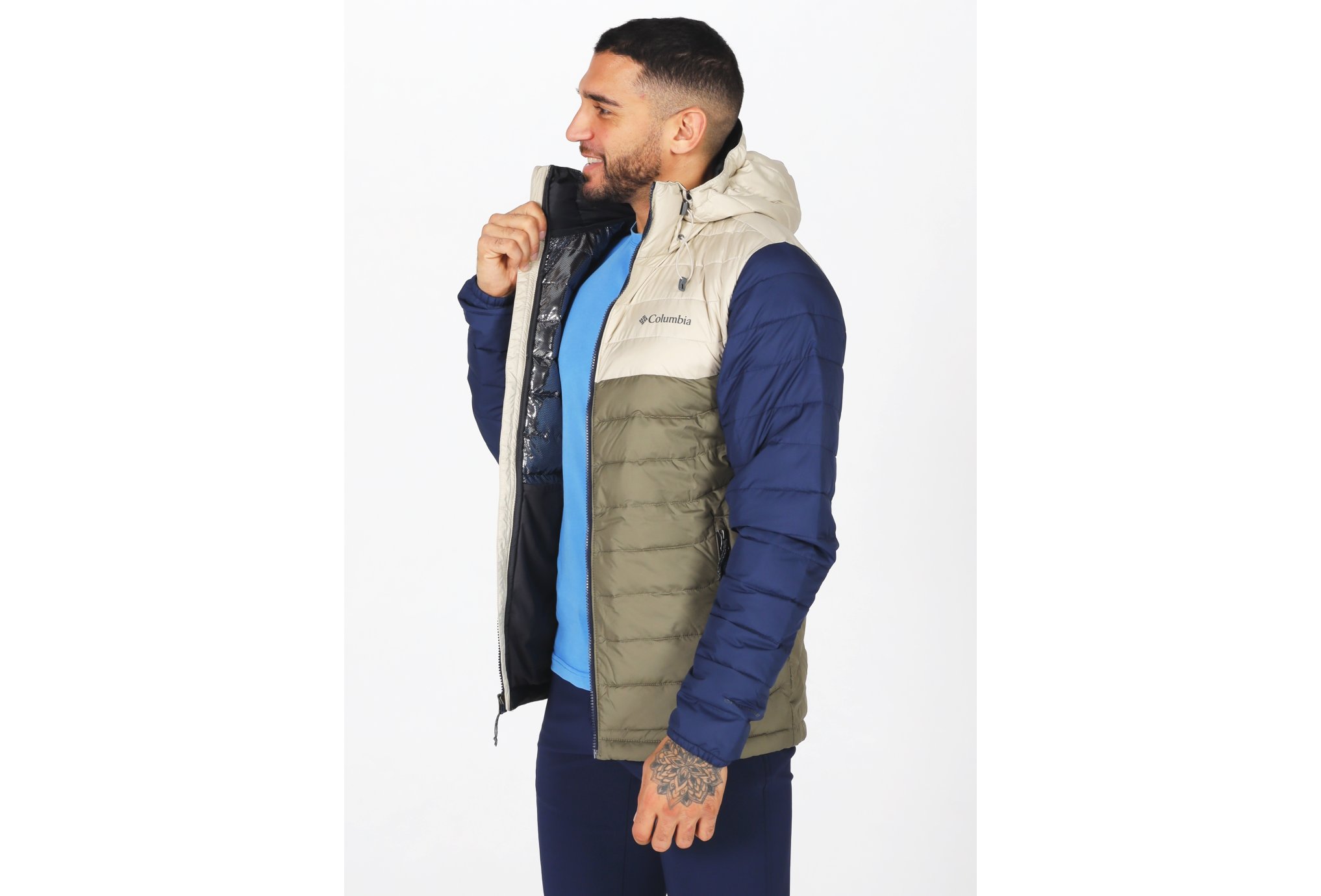 Columbia Powder Lite Hooded M vêtement running homme