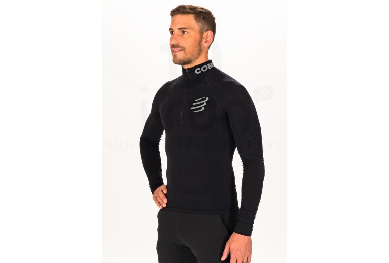 Compressport camiseta manga larga 3D Thermo Half Zip