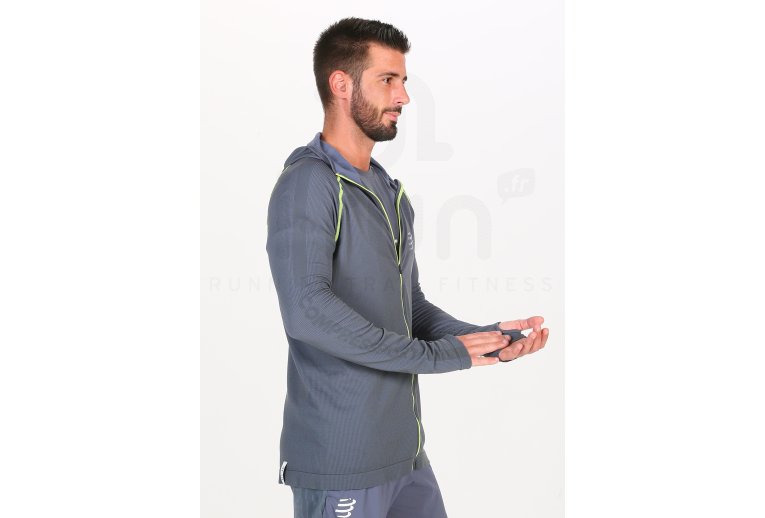 Compressport camiseta manga larga 3D Thermo Seamless Hoodie Born To SwimBikeRun 2020