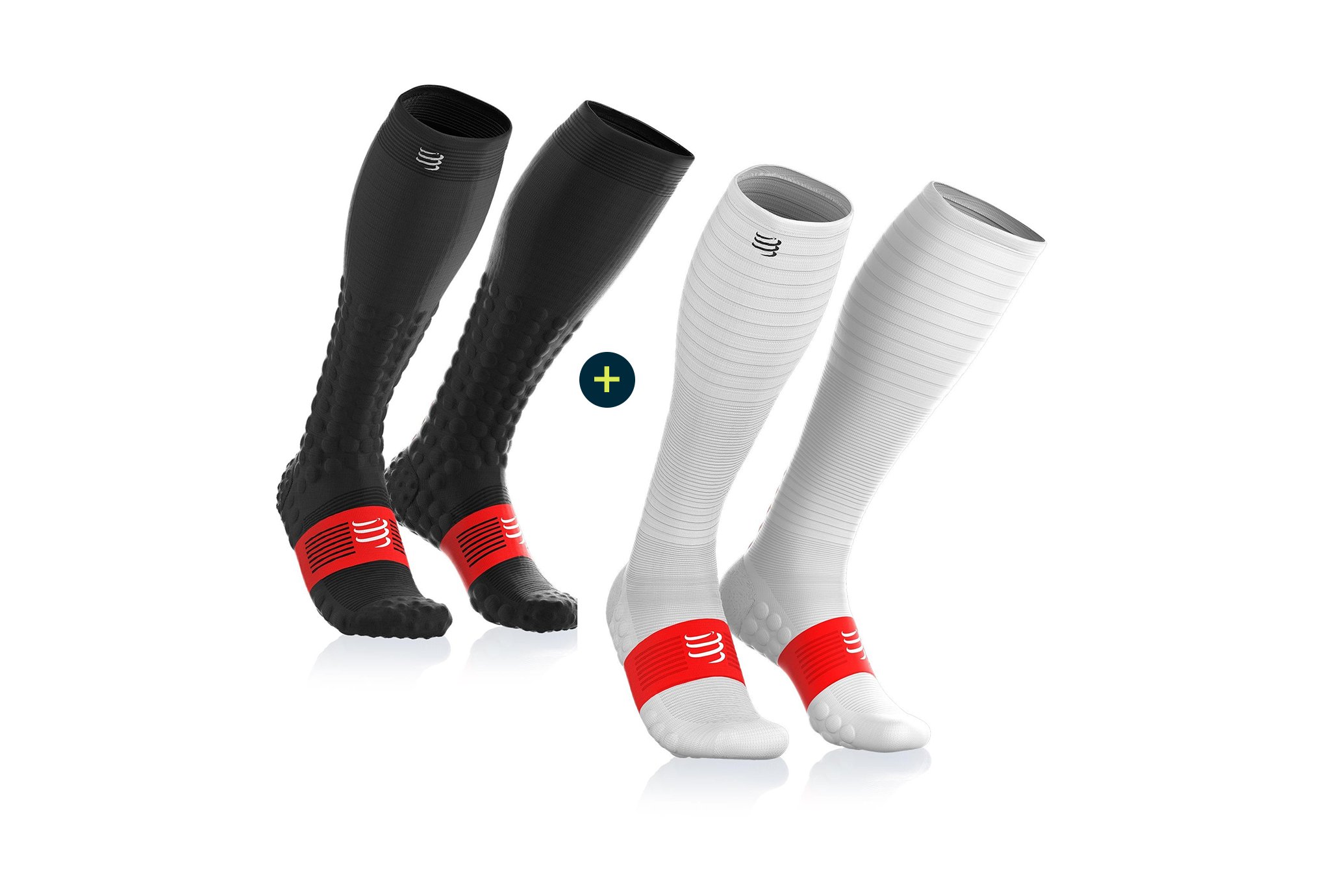 Compressport Pack Full Socks Detox Recovery + Full Socks Oxygen Chaussettes
