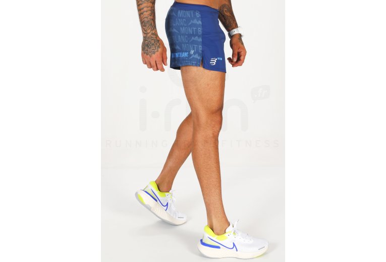 Compressport pantaln corto Racing Split Overshort Mont Blanc 2021