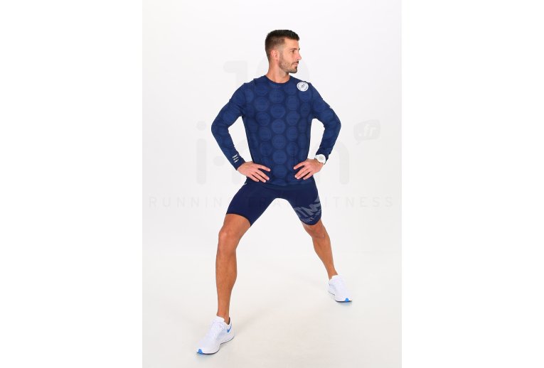 Compressport camiseta manga larga Training Badges Mont Blanc 2020