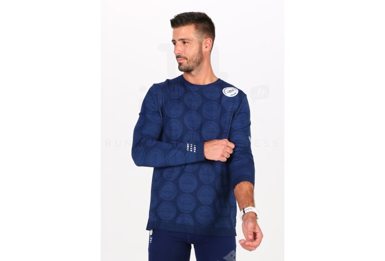 Compressport camiseta manga larga Training Badges Mont Blanc 2020