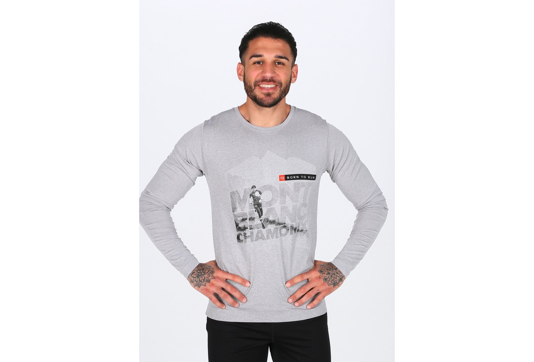 Compressport Training Tshirt Mont Blanc 2018 M vêtement running homme