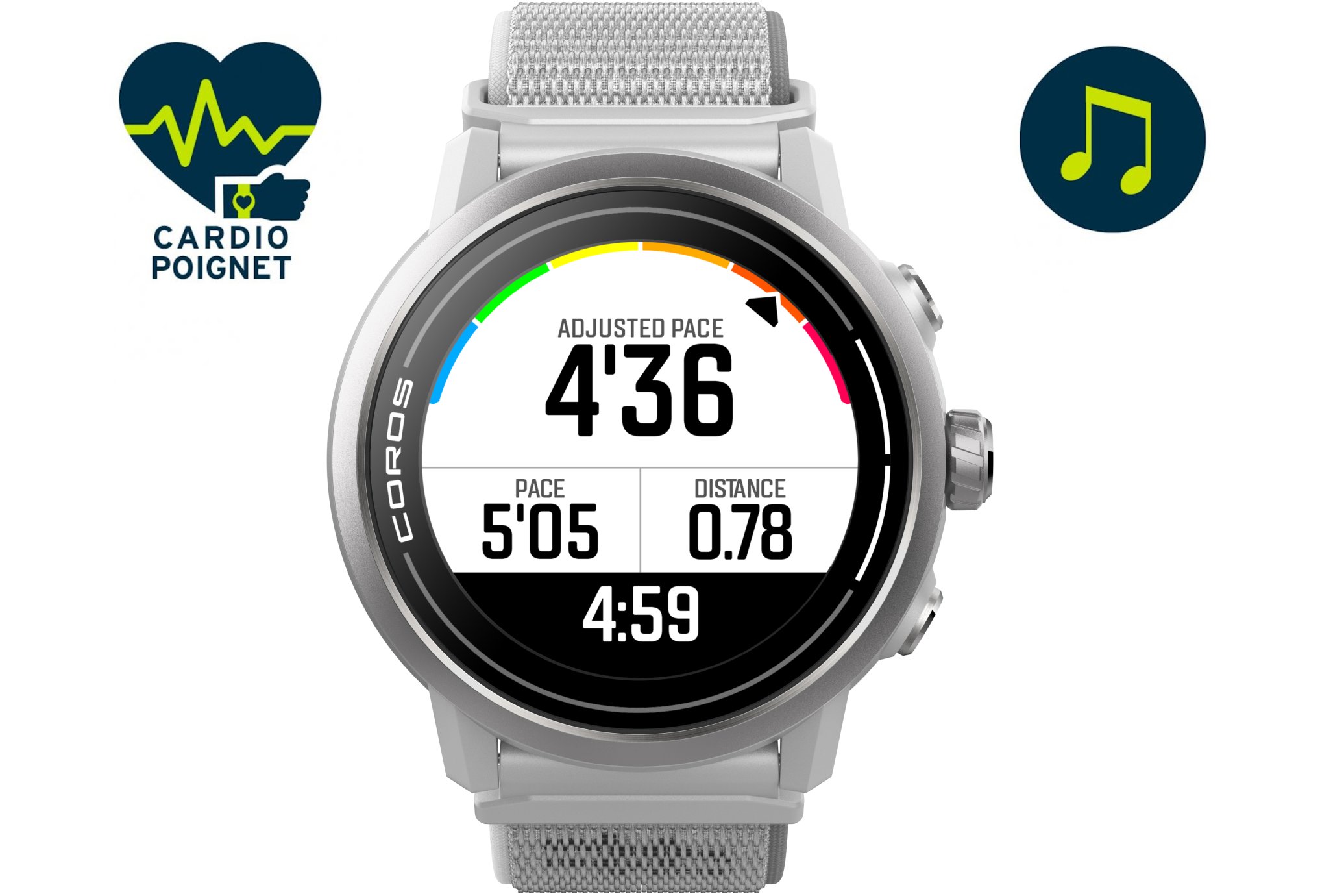 Montre GPS Cardio pour le sport trail running COROS apex 2 black