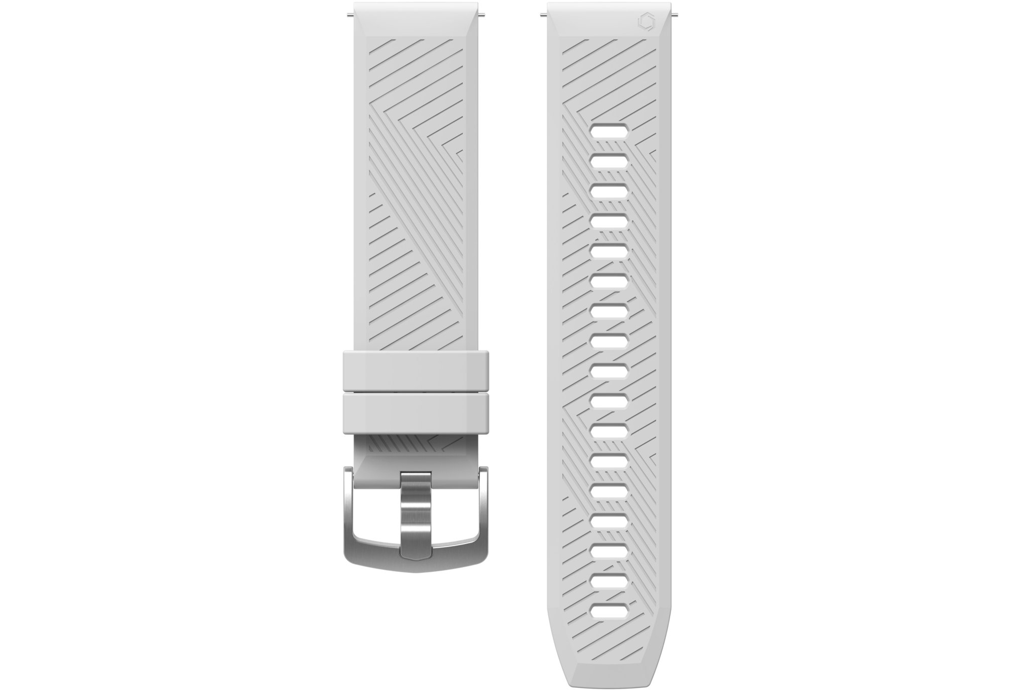 Coros Bracelet en Silicone 20mm Blanc