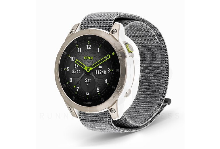 Garmin EPIX Gen 2 Sapphire Titanium - 47 mm + UltraFit 2 Nylonarmband 22 mm
