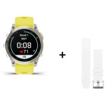 Garmin EPIX Gen 2 Sapphire Titane - 47 mm + bracelet silicone jaune