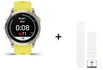 Garmin EPIX Gen 2 Sapphire Titanium - 47 MM + QUICKFIT 22 MM SILICONE STRAP