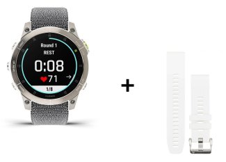 Garmin EPIX Gen 2 Sapphire Titanium - 47 MM + ULTRAFIT 2 NYLON STRAP 22 MM