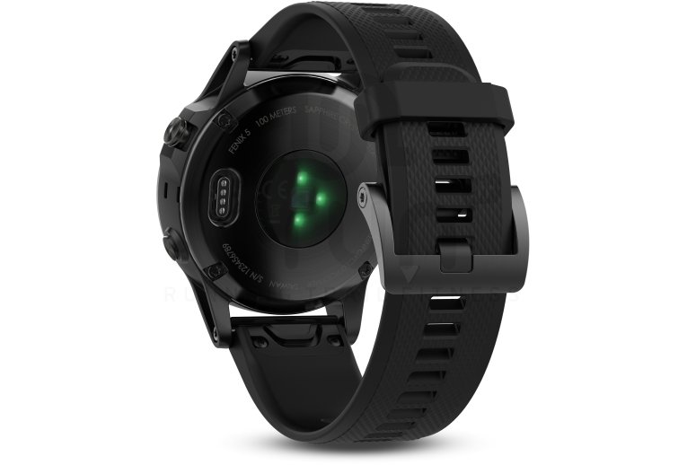 Garmin Reloj GPS Fenix 5 Sapphire Multisports + correa de cuero QuickFit