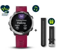 Garmin Pack Forerunner 645 Music + Bracelet 20 mm Noir/ Silver offert