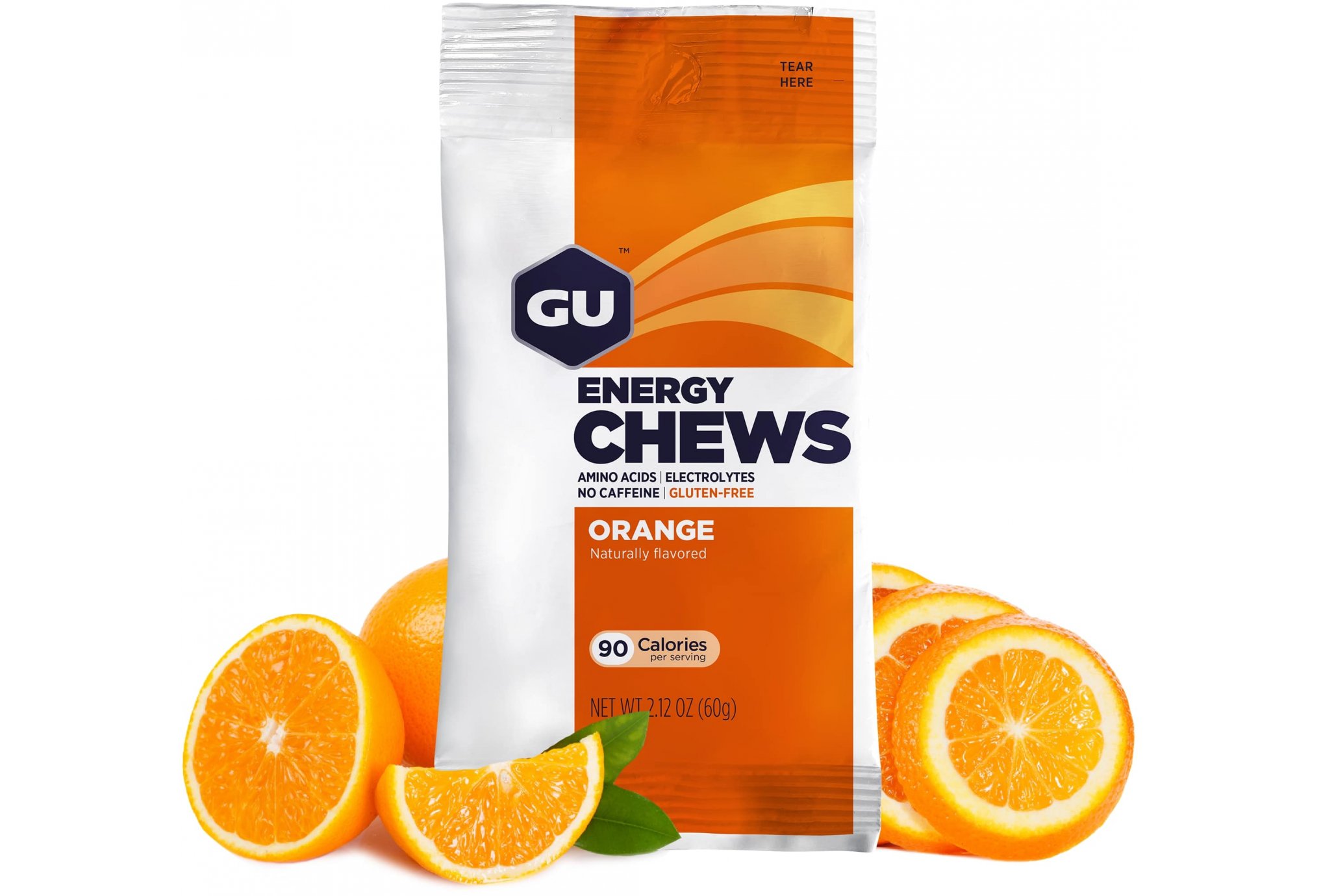 GU Gomme à mâcher Chews Orange Diététique Barres
