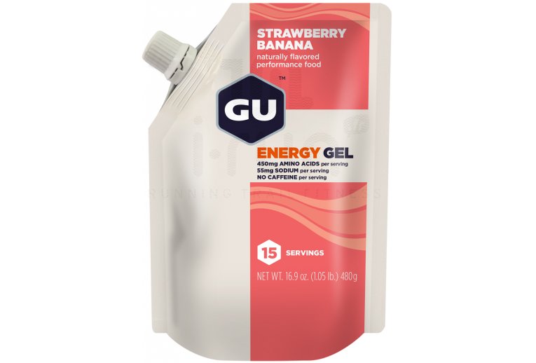 GU Recarga 15 dosis Gel Energy - Fresa/Pltano