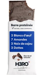 H3RO Barre prot�in�e Chocolat Fleur de sel