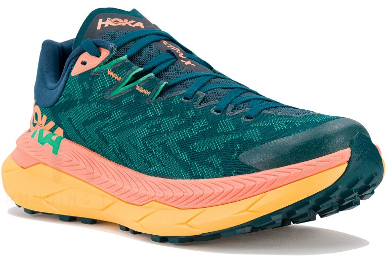 Zapatillas de trail running Hoka Tecton X azul para mujer