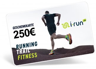 i-run.de Geschenkkarte 250 Euro für Herren