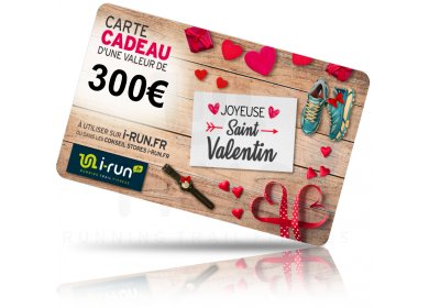 i-run.fr Carte Cadeau 300 Saint Valentin 