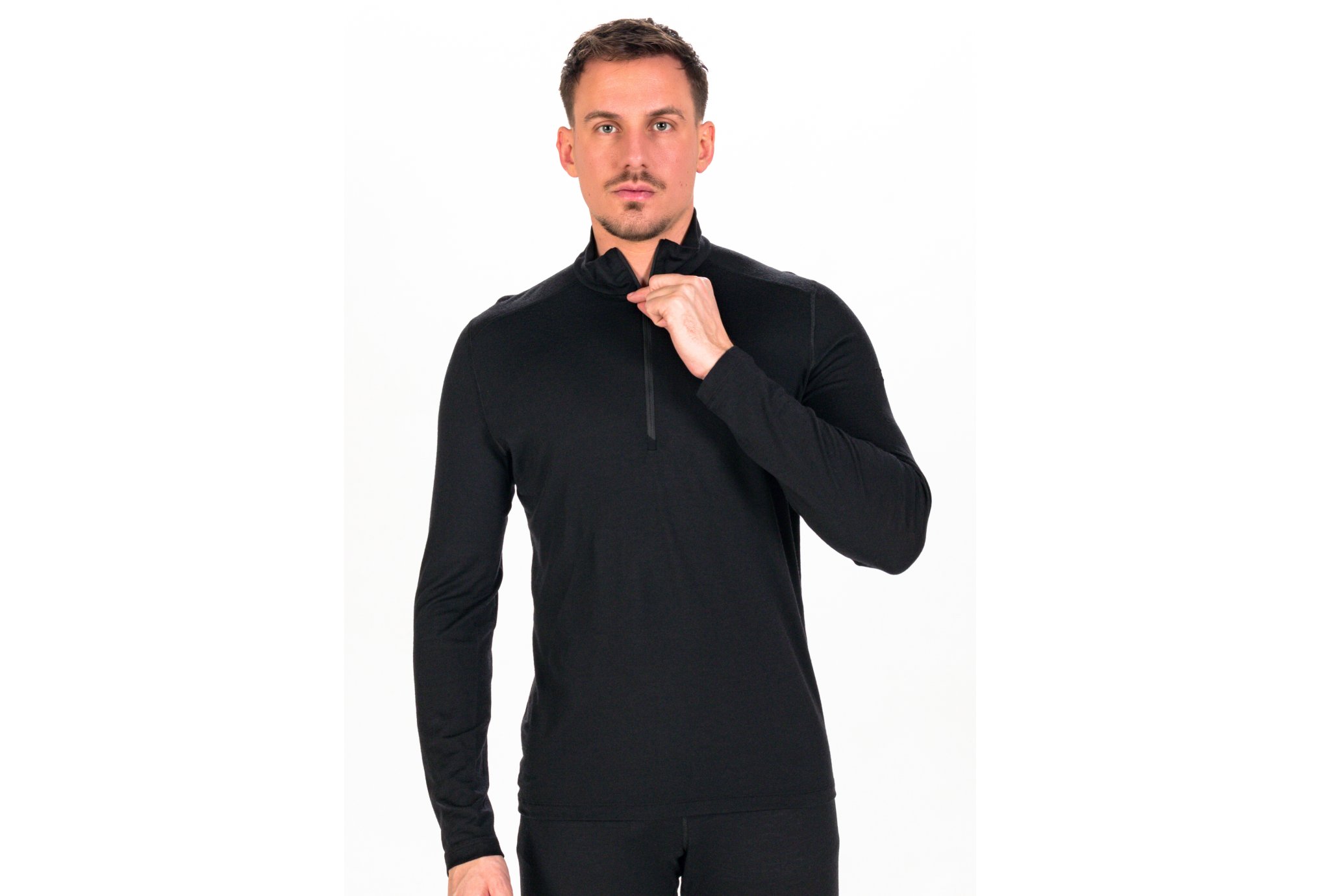 Icebreaker 200 Oasis Mérinos 1/2 zip M vêtement running homme