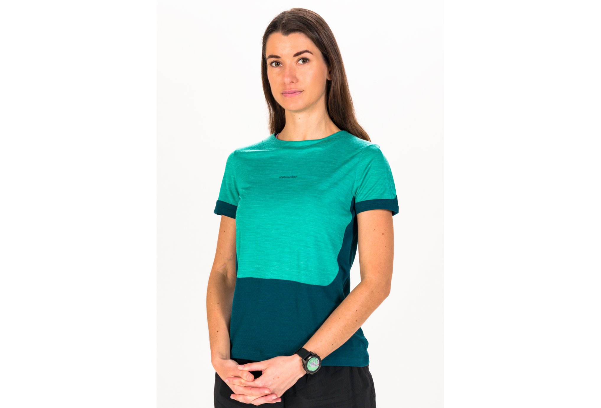 Icebreaker ZoneKnit Mérinos W vêtement running femme