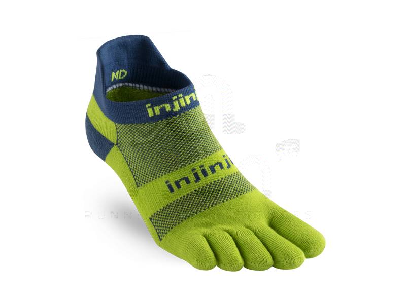 Injinji Chaussettes - Run Lightweight No-Show Coolmax® - Noir 22