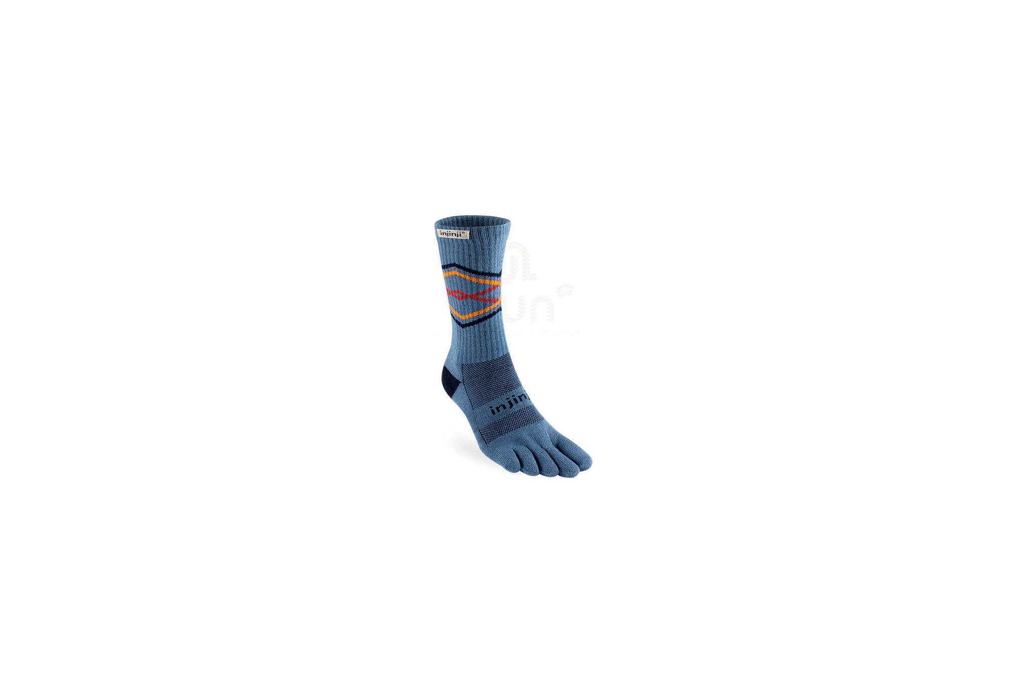 Chaussettes De Trail Injinji Midweight Crew - Doigts Séparés - Dessin Artistique - Taille M