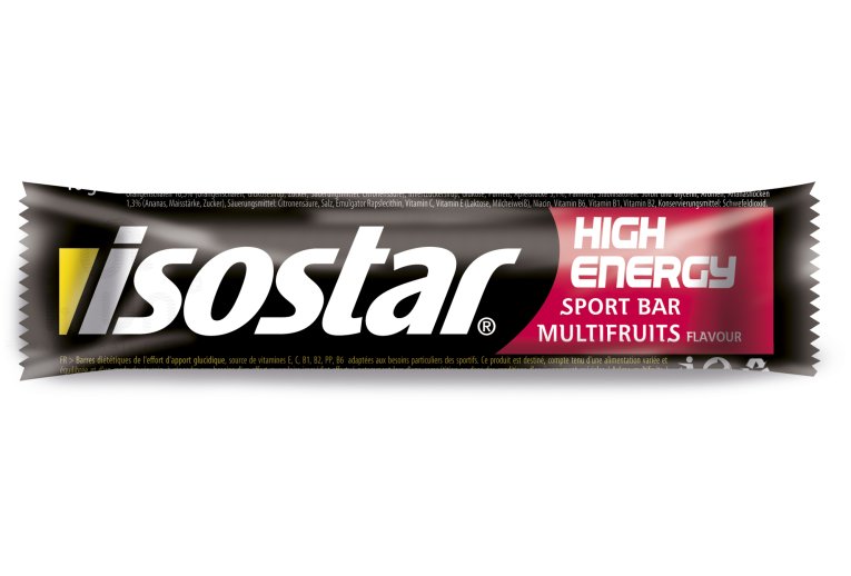 Isostar Barritas energticas High Energy - Multifrutas