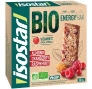 Isostar Energy Bar Bio - Amandes, cranberry et framboise