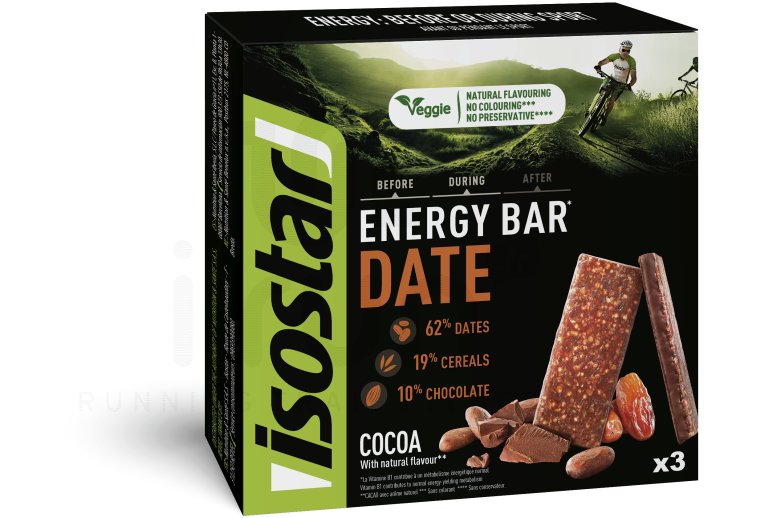 Isostar Pack barritas Essential Bar - Cacao