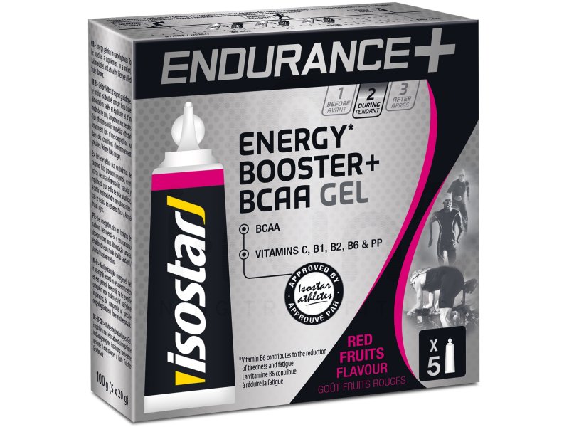 Isostar Gel Endurance + Energy Booster + B.C.A.A - Fruits Rouges