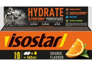 Isostar Powertabs Fast Hydration - Naranja