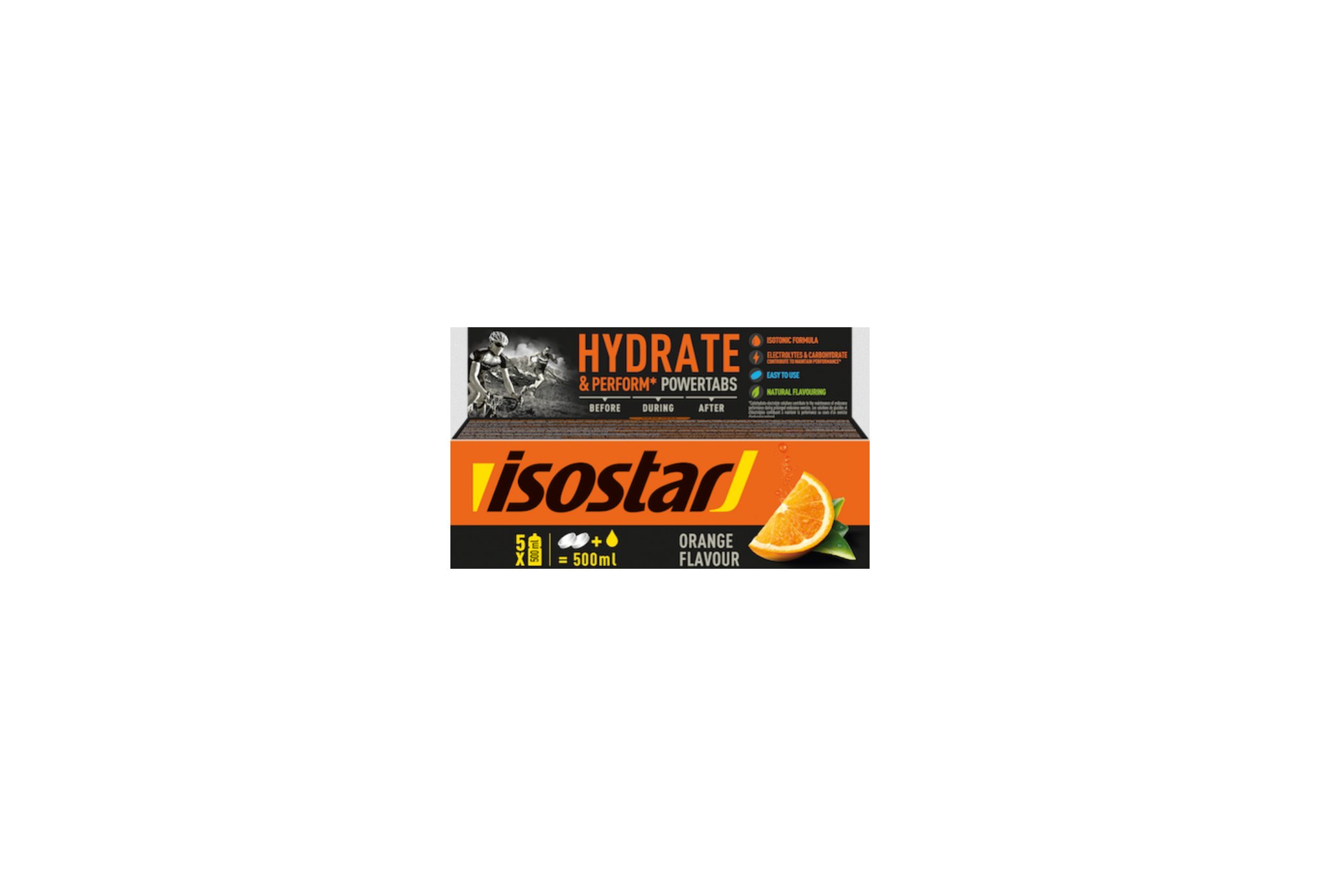 Isostar Powertabs Fast Hydration - Orange Diététique Boissons