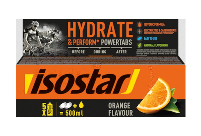 Isostar Powertabs Fast Hydration - Naranja