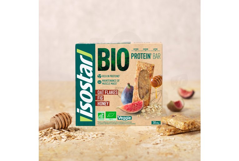 Isostar barrita proteica Protein Bar Bio - higos, d�tiles y miel