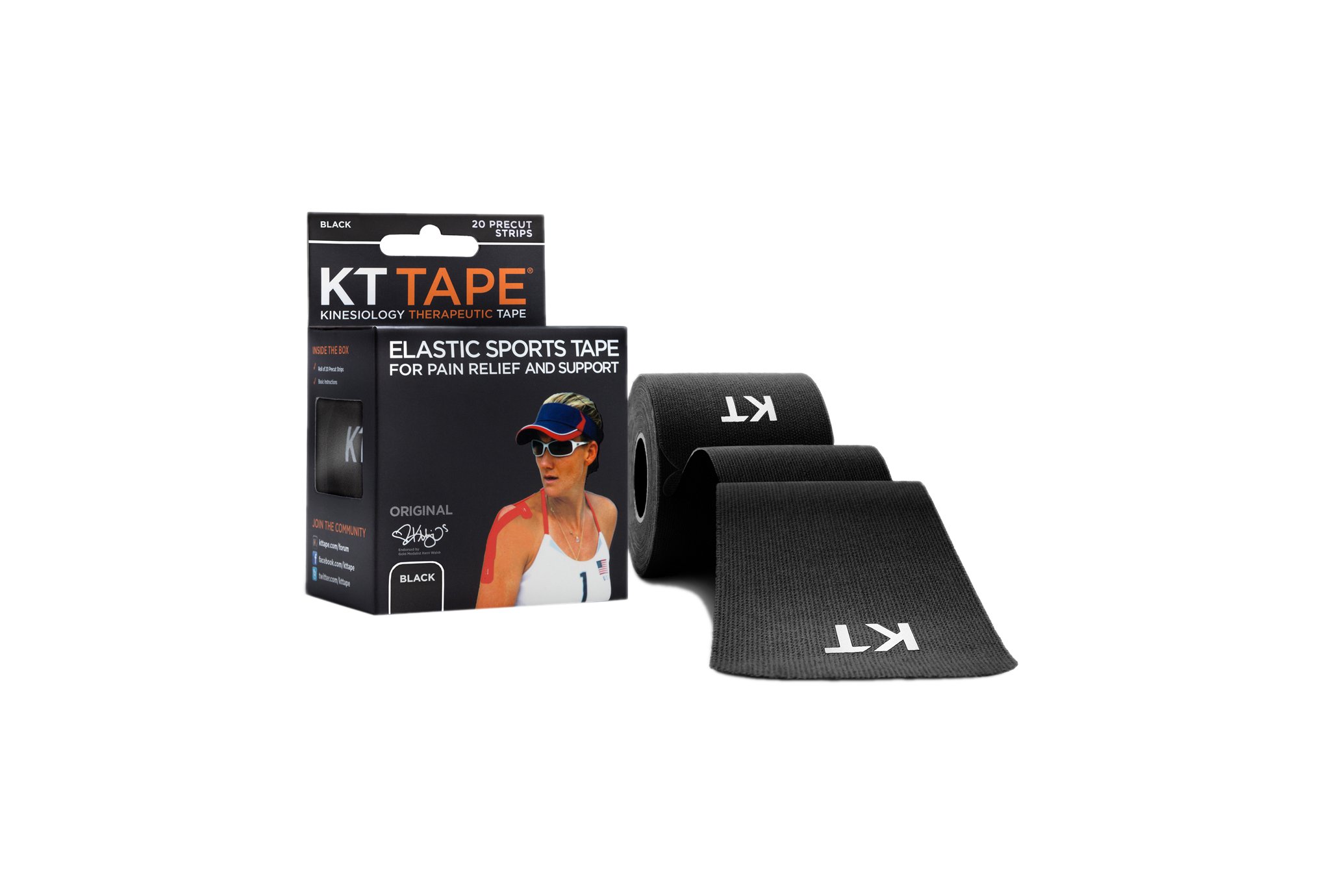 KT Tape Original Coton Pré-découpé Protection musculaire & articulaire