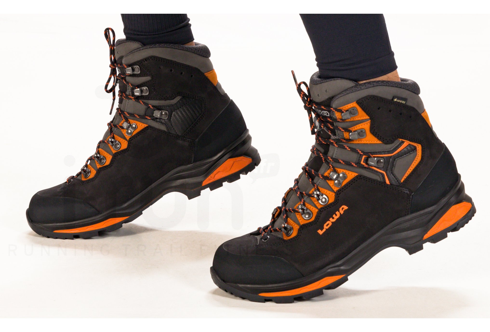 LOWA Camino EVO GTX WIDE - Chaussures Trekking Homme Orange/Noir - Imperméables