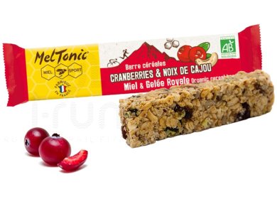 MelTonic Barre céréales Bio - Cranberries et noisettes grillées 