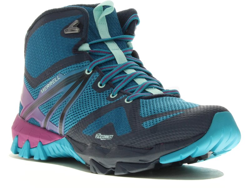 Merrell Homme MQM FLEX 2 Gore-Tex Chaussures De Marche-Bleu Sports Extérieur Imperméable