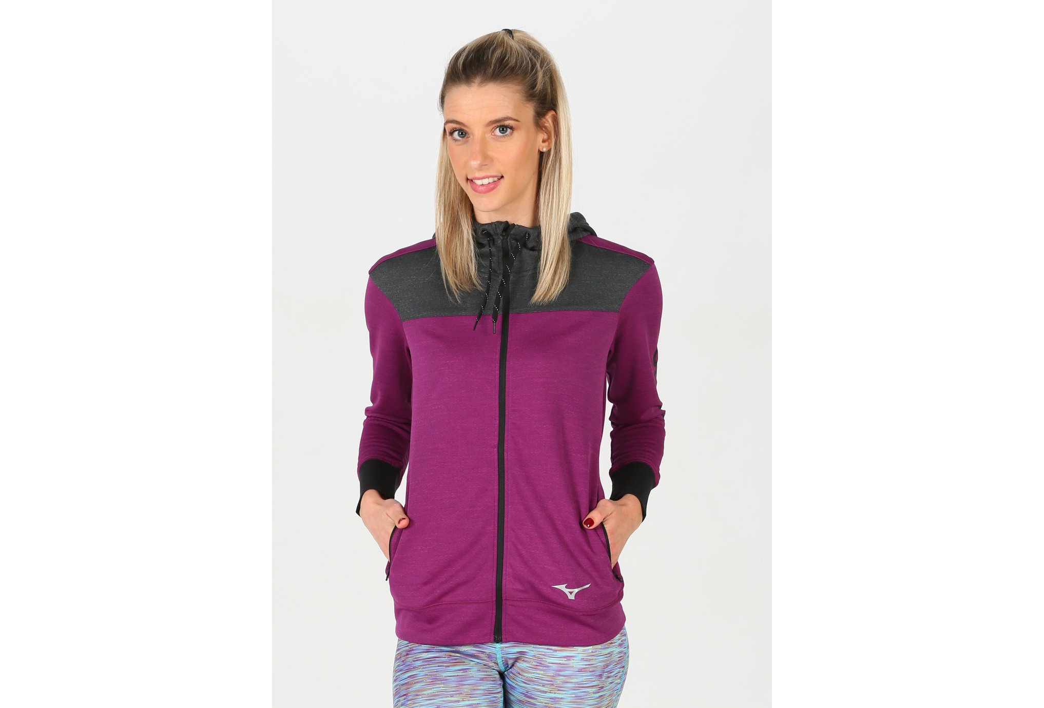 Mizuno Heritage Zip Hoody W vêtement running femme