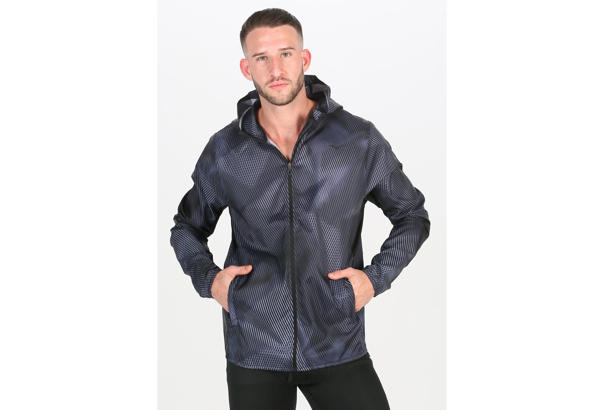 Mizuno Printed Hooded M vêtement running homme