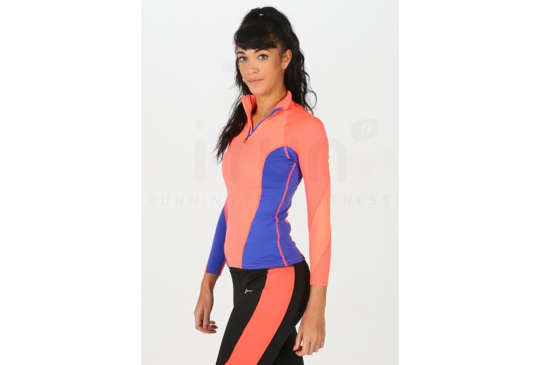 Mizuno Camiseta Breath Thermo Virtual Body G1 media cremallera