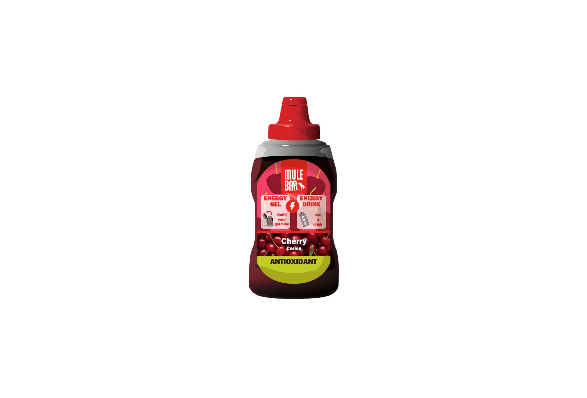 Mulebar Recharge Gel Cerise Diététique Gels