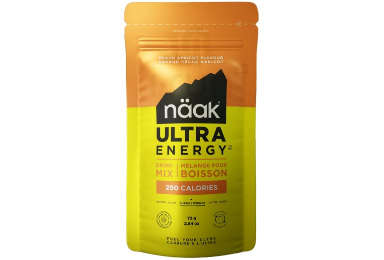 Naak mezcla de bebida Ultra Energy - 72 g Melocot�n y albaricoque