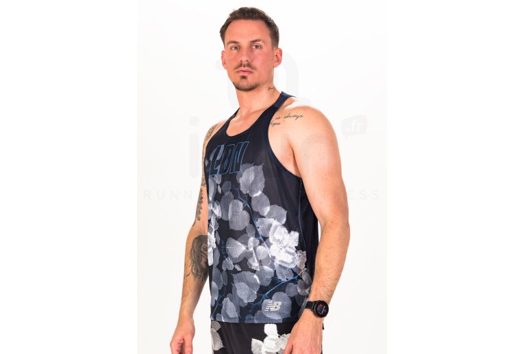 New Balance camiseta de tirantes Impact Run London Edition