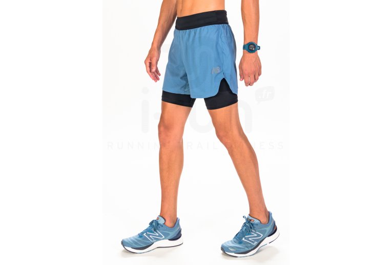 New Balance pantaln corto Q Speed Fuel 2 en 1