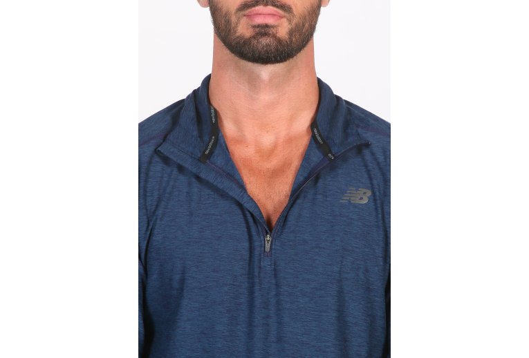 New Balance Camiseta manga larga Transit Quarter Zip