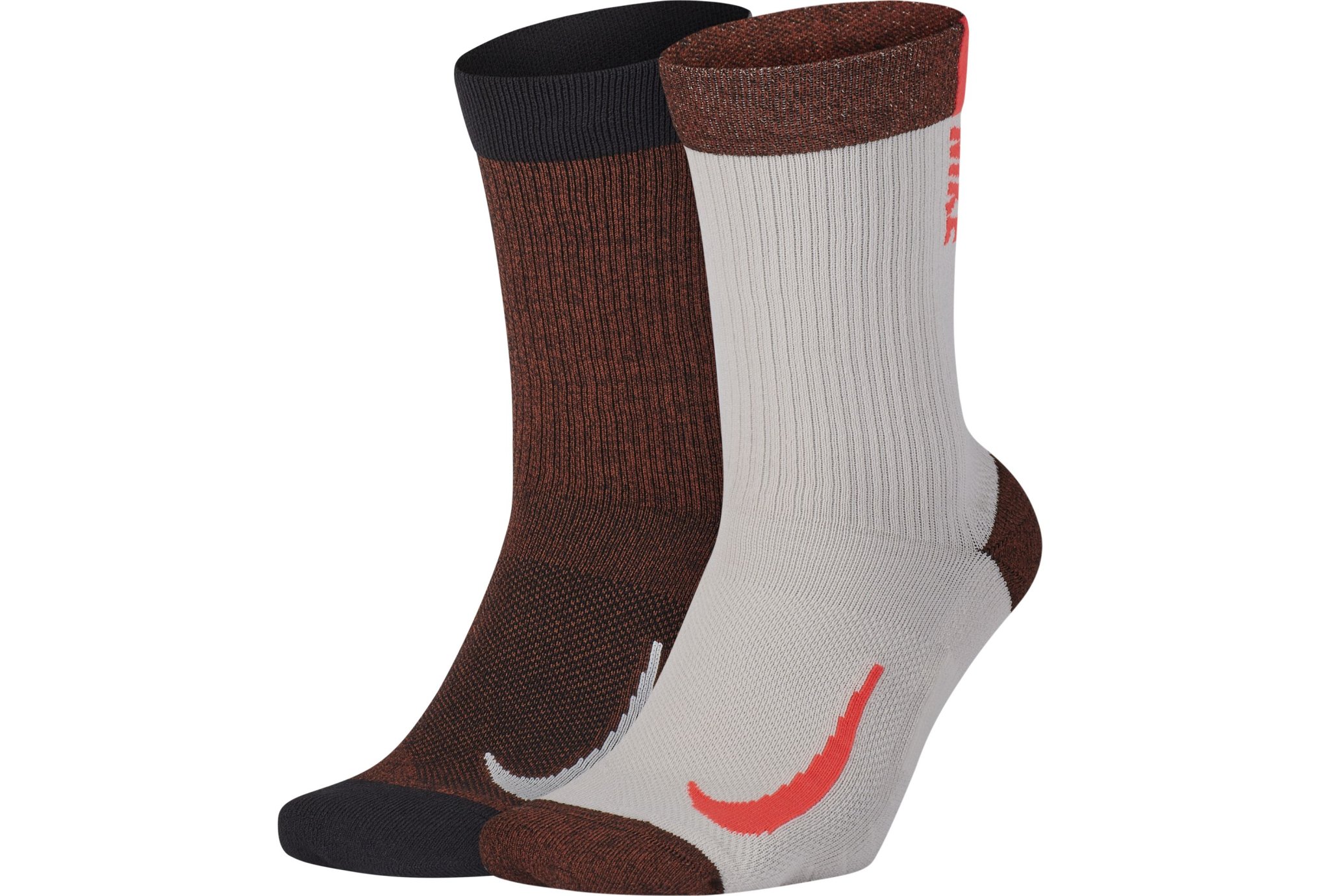 Nike 2 paires Multiplier Crew Chaussettes