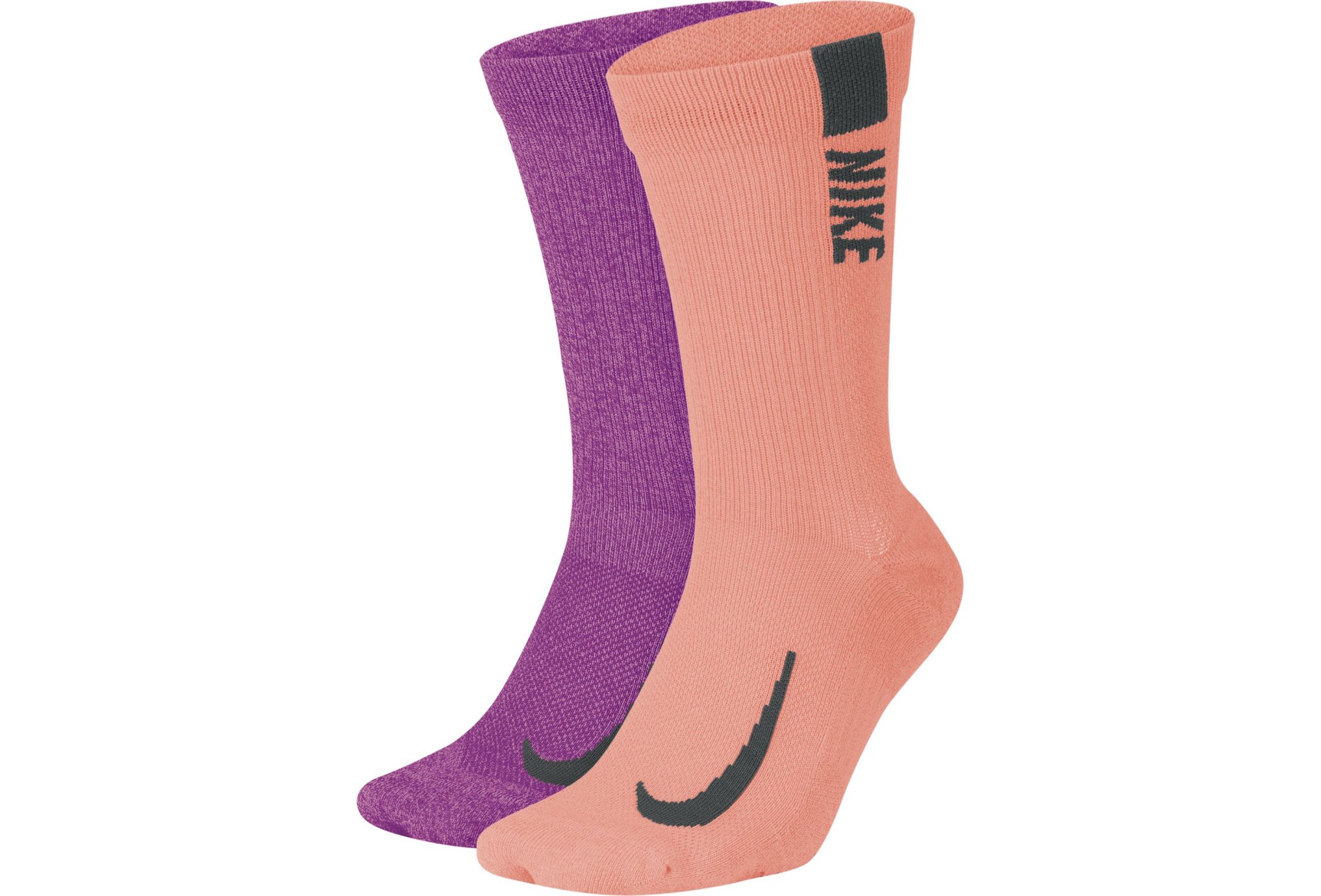 Nike 2 paires Multiplier Crew Chaussettes